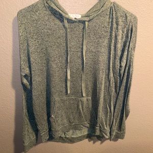 Green hoodie